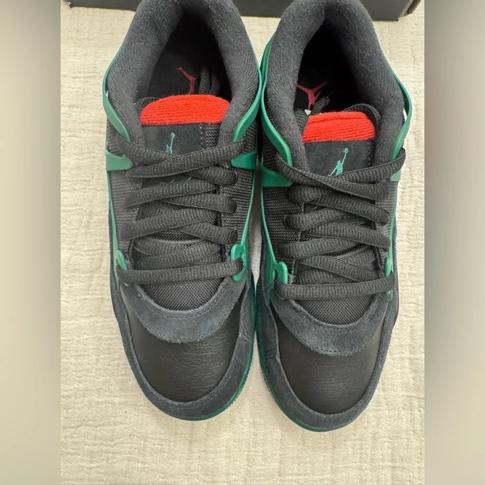 Brand new! Big Kids' Air Jordan 4RM Black/Gorge Green/Varsity Red, sz 7y - Picture 5 of 8